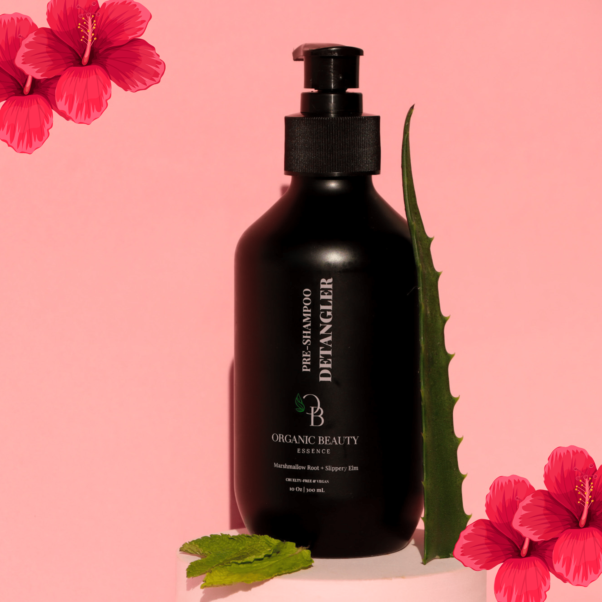 Marshmallow Root & Slippery Elm Pre-Shampoo Detangler - with Hibiscus (Ships 8/29)