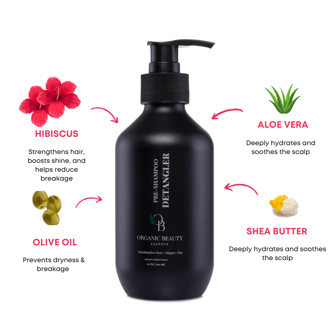 Marshmallow Root &amp; Slippery Elm Pre-Shampoo Detangler - with Hibiscus (Ships 8/29)