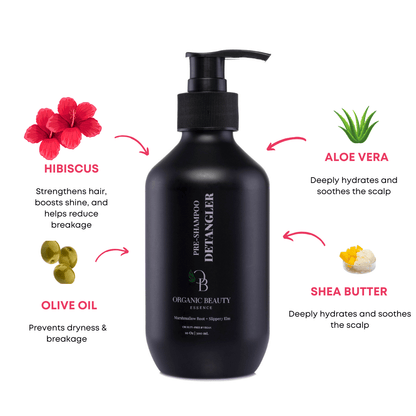 Marshmallow Root &amp; Slippery Elm Pre-Shampoo Detangler - with Hibiscus (Ships 8/29)