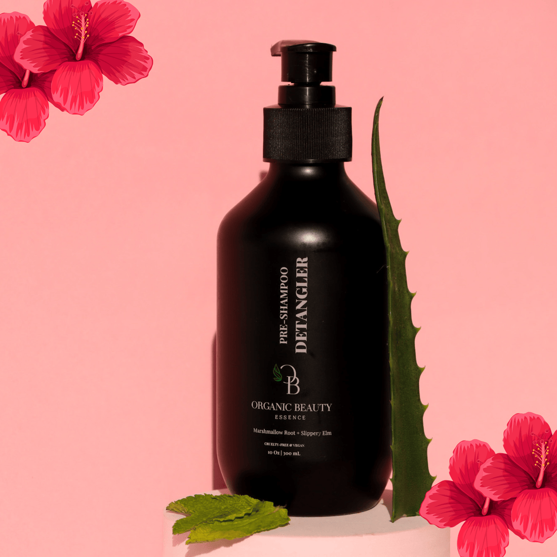 Marshmallow Root &amp; Slippery Elm Pre-Shampoo Detangler - with Hibiscus (Ships 8/29)